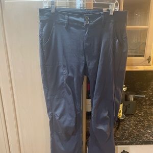 NWT prAna Halle Convertible Hiking Pants Coal Gray UPF 50+ Womens 10 Tall Inseam